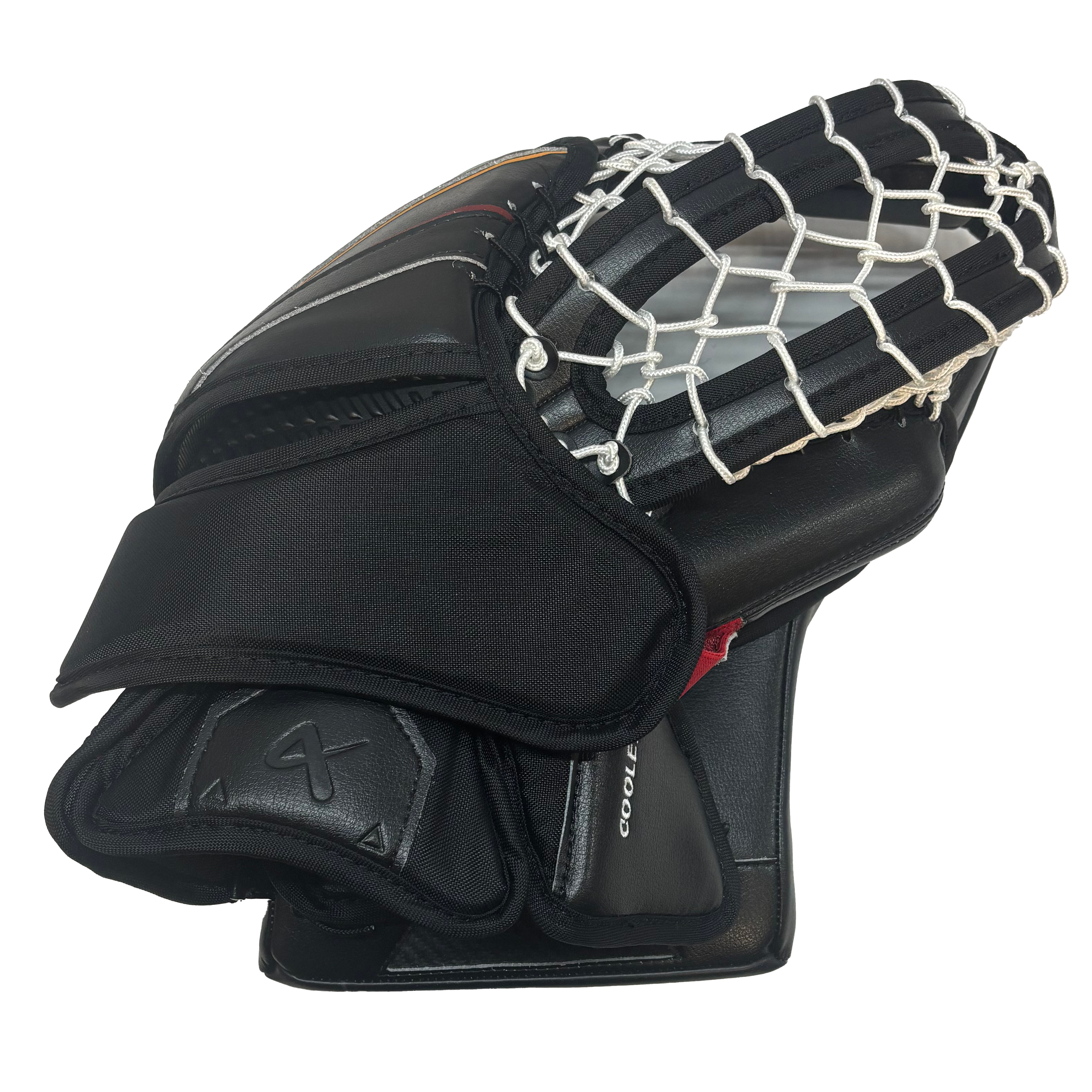 Bauer Vapor Hyperlite 2 - AHL Pro Stock Goalie Glove (Black/Red/Yellow)